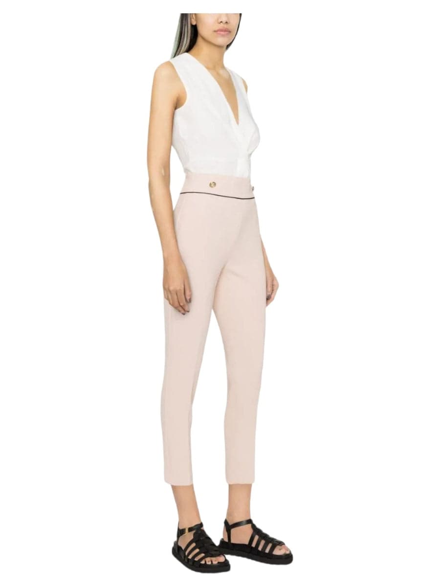 pantaloni cropped impreziositi da bottoni-Liu-Jo-Pantaloni-Vittorio Citro Boutique