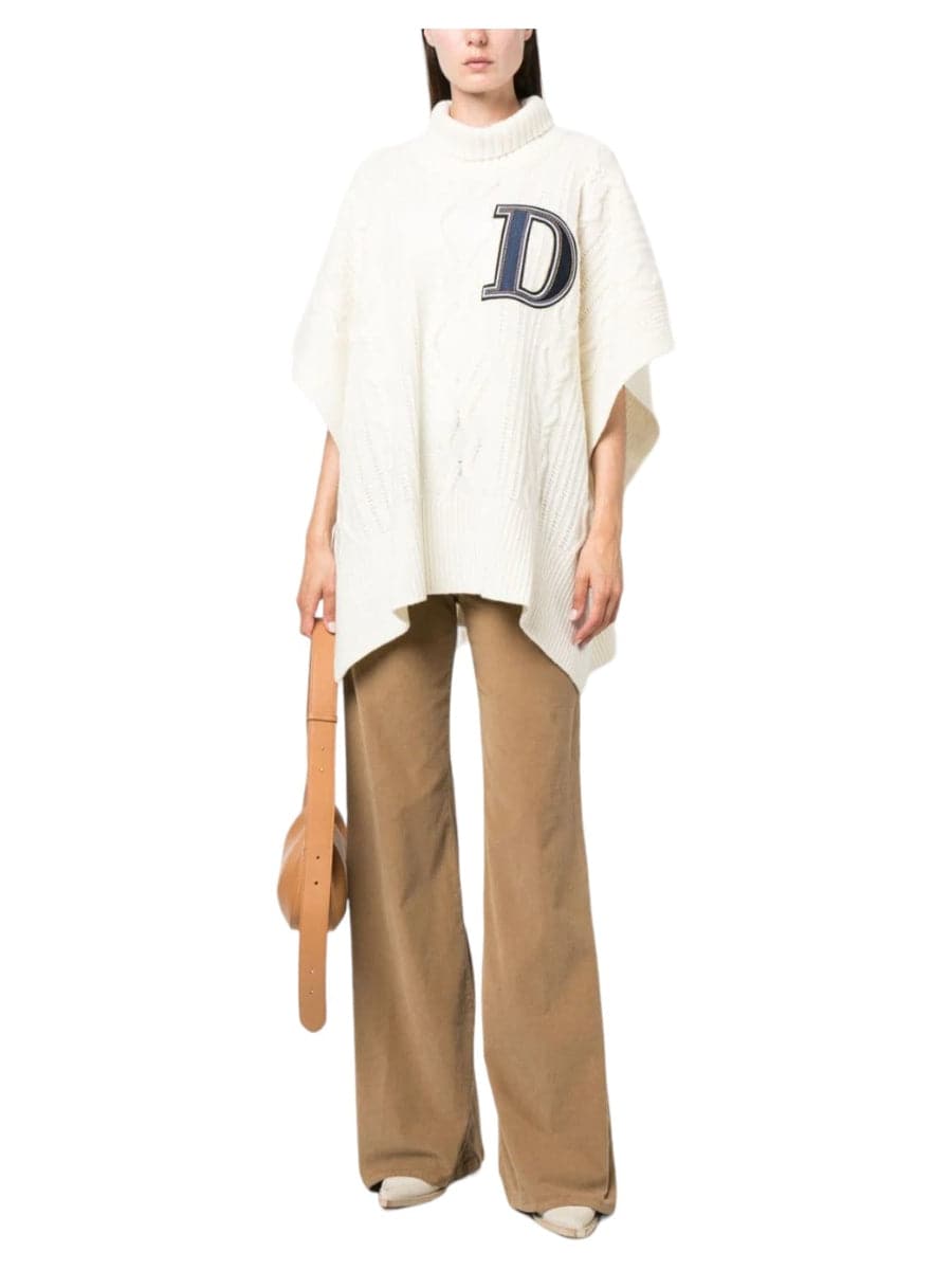 Poncho con applicazione-Dondup-Maglieria-Vittorio Citro Boutique