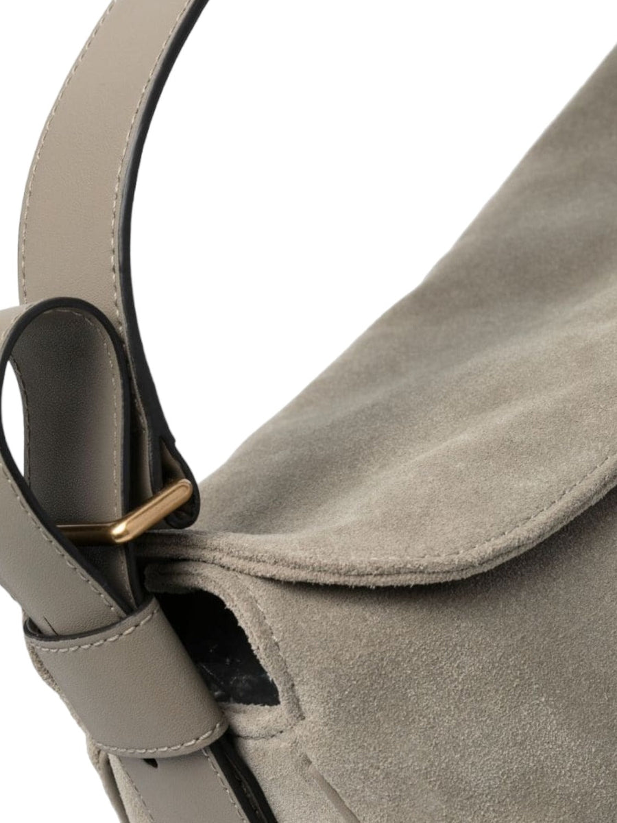 Big leaf bag hobo in suede-Borse a spalla-Pinko-Vittorio Citro Boutique