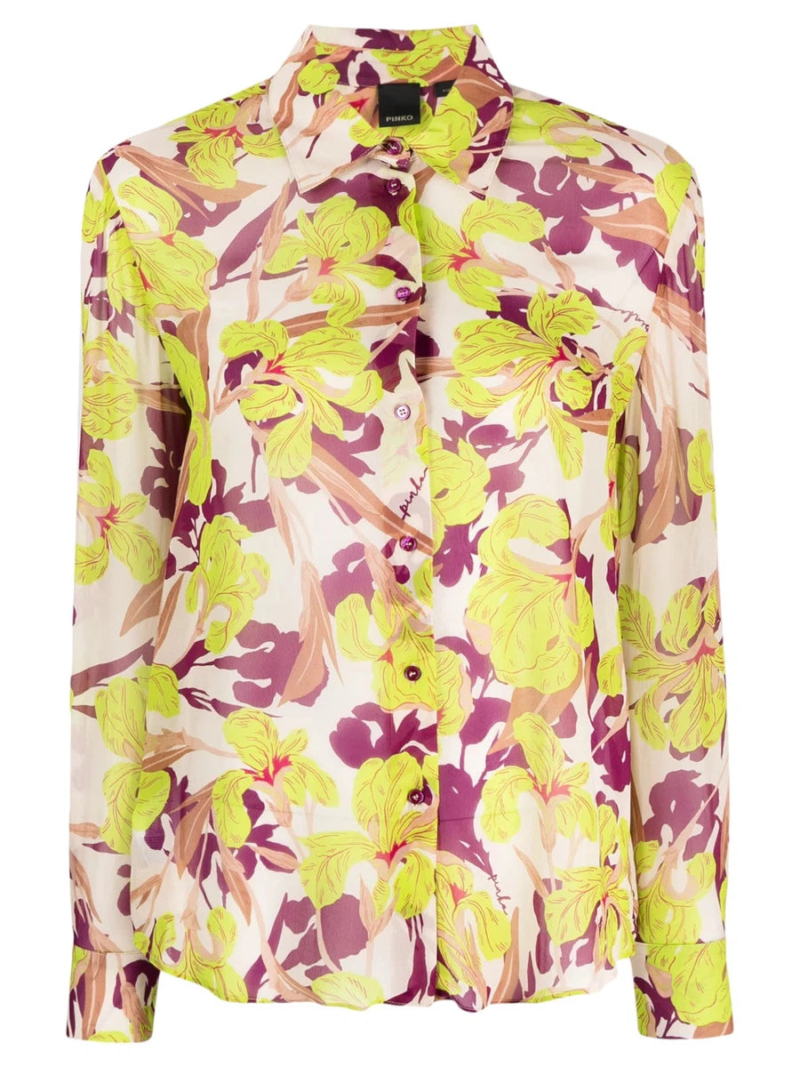 Smorzare camicia floreale-Camicie-Pinko-Vittorio Citro Boutique