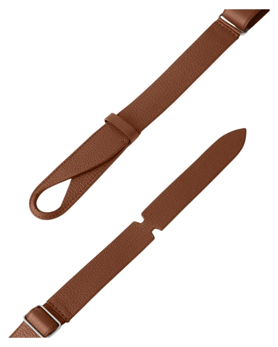 Cintura Nobuckle Micron in pelle martellata senza fibbia-Orciani-Cinture-Vittorio Citro Boutique