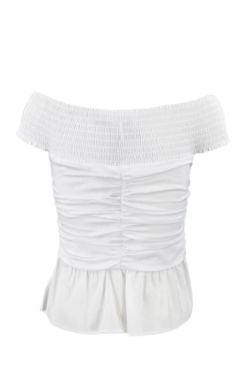 TOP POPELINE SPALLE SCOPERTE-Pinko-Top-Vittorio Citro Boutique