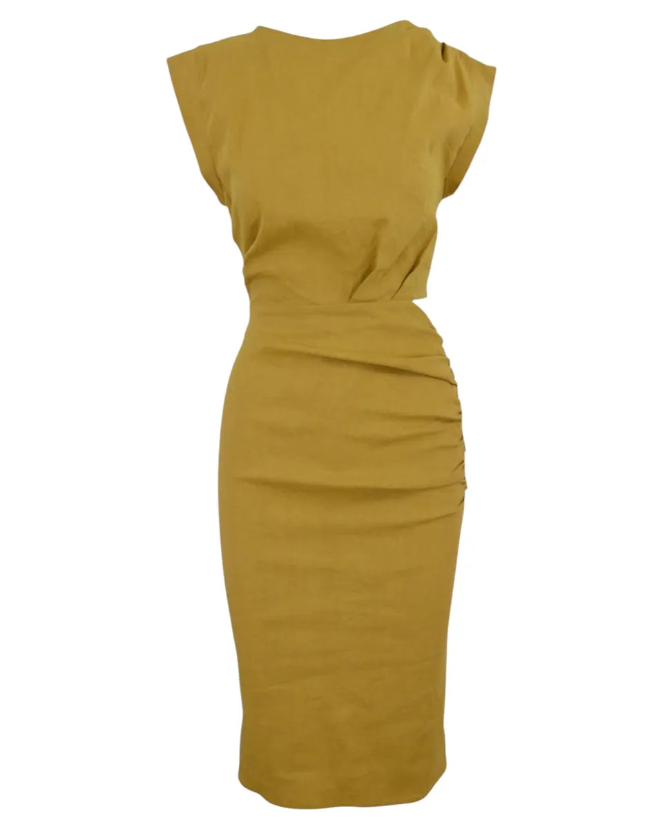 Abito Longuette con Bottoni Laterali-Pinko-Abiti-Vittorio Citro Boutique