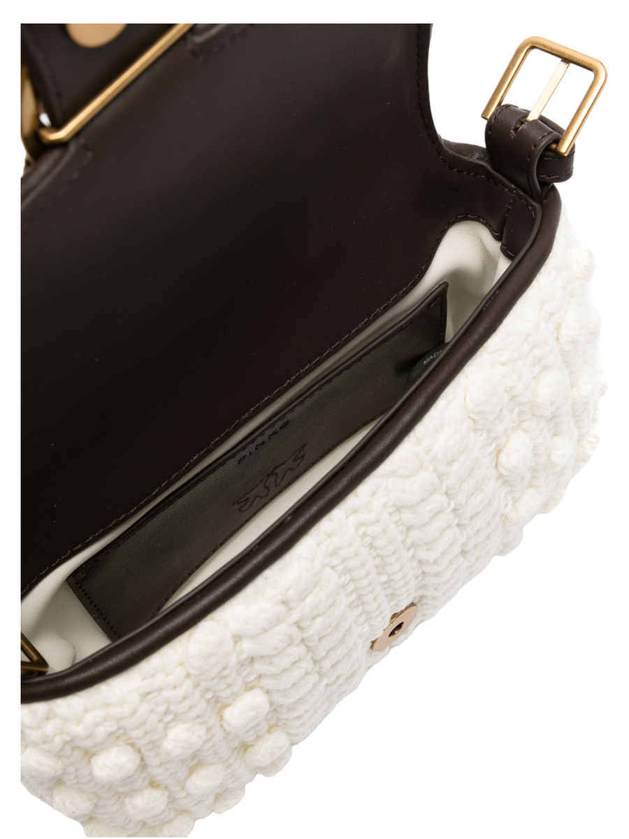 Borsa a tracolla in maglia Love Puff Baby-Pinko-Borse a spalla-Vittorio Citro Boutique