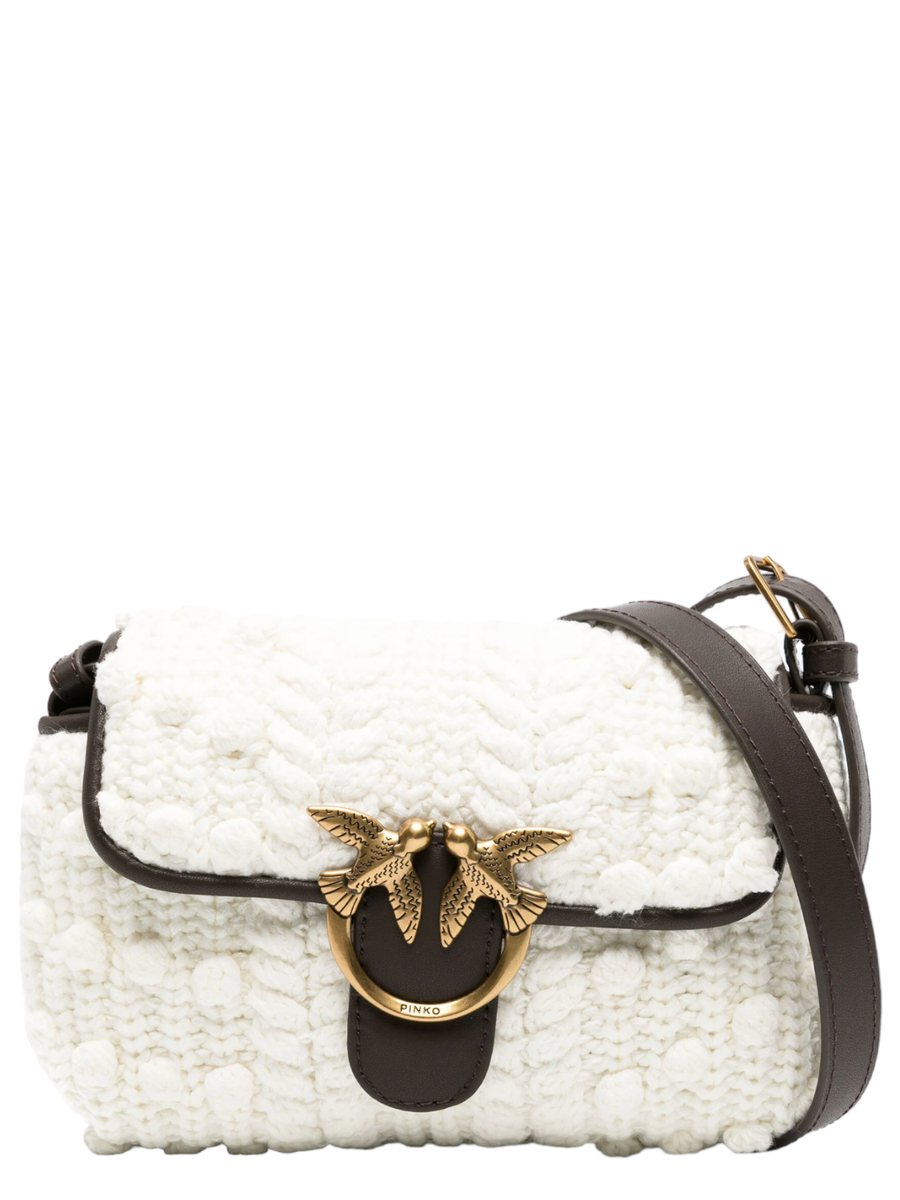 Borsa a tracolla in maglia Love Puff Baby-Pinko-Borse a spalla-Vittorio Citro Boutique