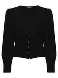 Blusa Elegante in Georgette con Scollo a V-Liu-Jo-Camicie-Vittorio Citro Boutique