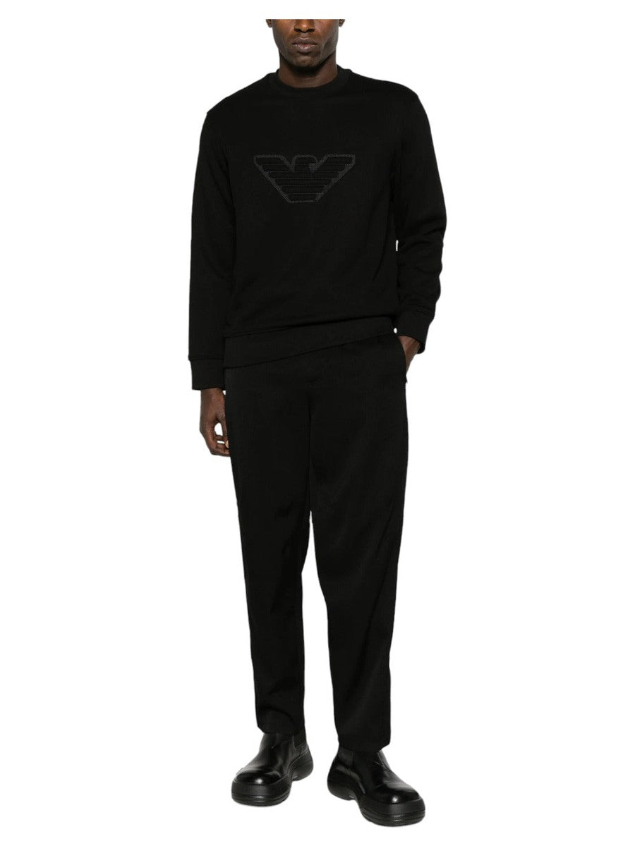 Felpa in jersey heavy con logo bombato-Emporio Armani-Felpe-Vittorio Citro Boutique