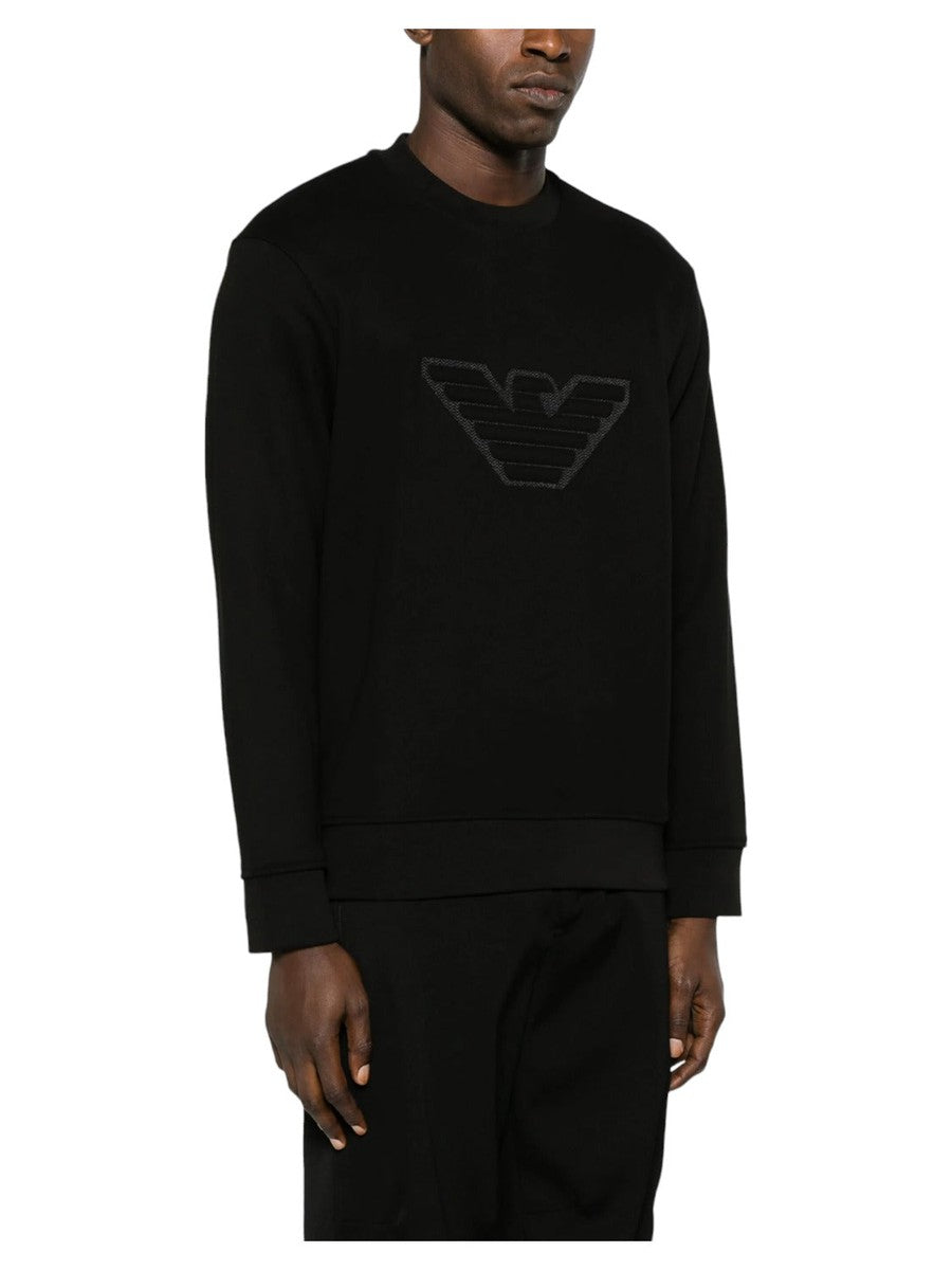 Felpa in jersey heavy con logo bombato-Emporio Armani-Felpe-Vittorio Citro Boutique