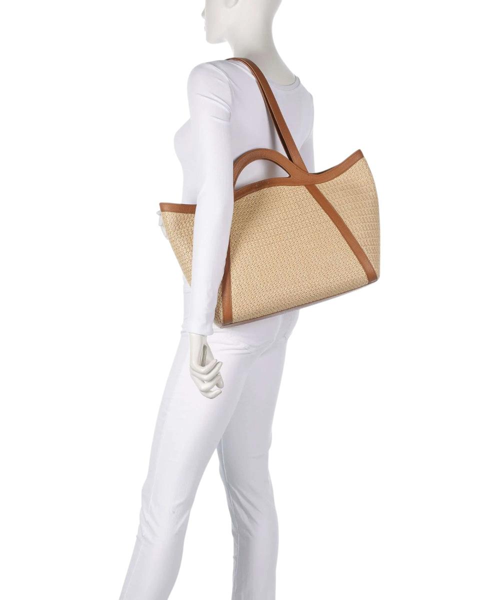 Borsa Shopper Amalia Beige-Coccinelle-Borse a spalla-Vittorio Citro Boutique