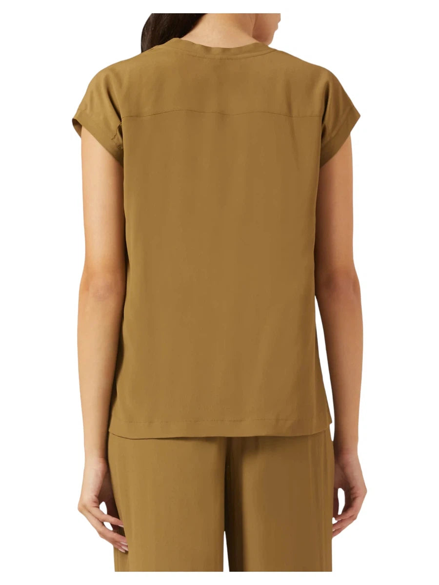 Blusa in crêpe Pialla-Marella-T-shirt-Vittorio Citro Boutique