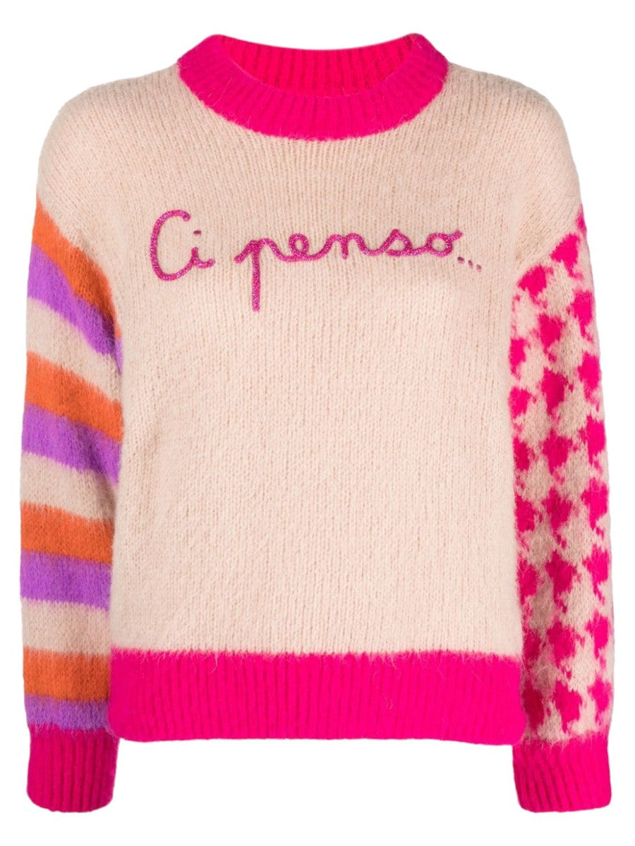 Maglione Ci Penso con ricamo-Mc2 Saint Barth-Maglieria-Vittorio Citro Boutique