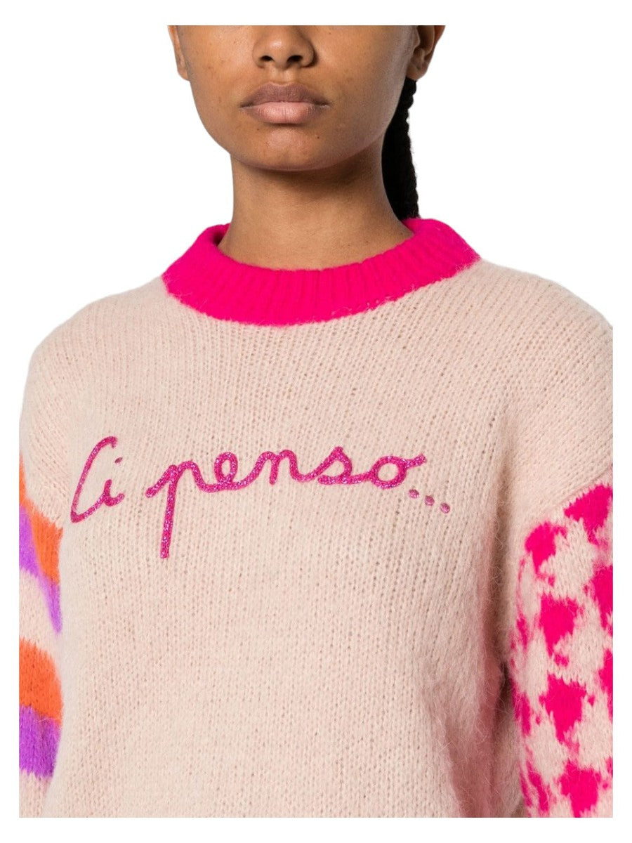 Maglione Ci Penso con ricamo-Mc2 Saint Barth-Maglieria-Vittorio Citro Boutique