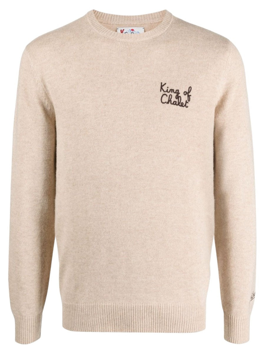 Maglione con ricamo King Chalet-Mc2 Saint Barth-Maglieria-Vittorio Citro Boutique