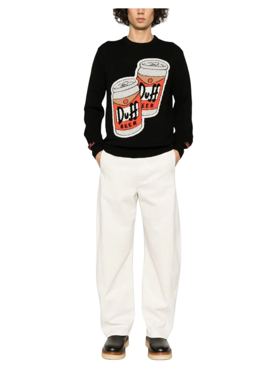 Maglione uomo stampa Duff | Edizione speciale The Simpson™-Maglieria-Mc2 Saint Barth-Vittorio Citro Boutique