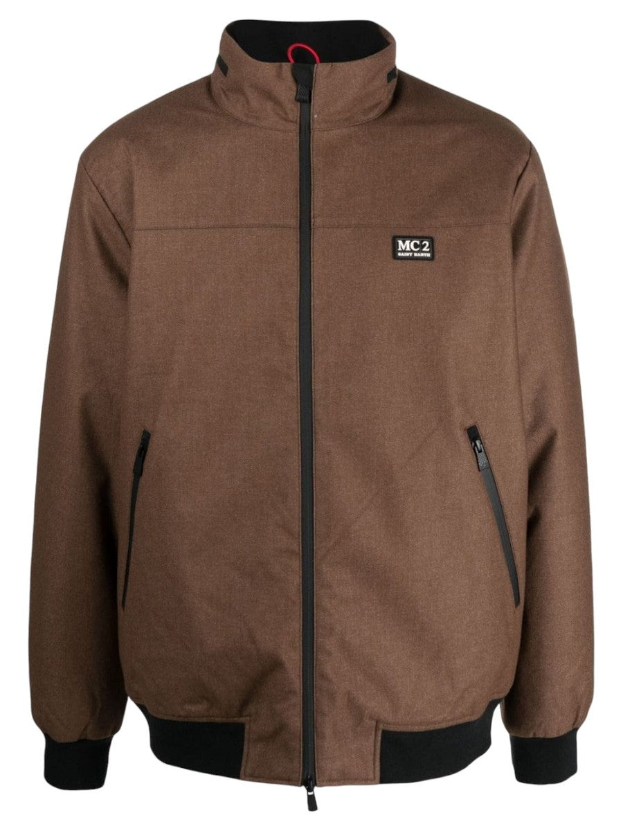 Giacca impermeabile con fodera in sherpa-Piumini-Mc2 Saint Barth-Vittorio Citro Boutique