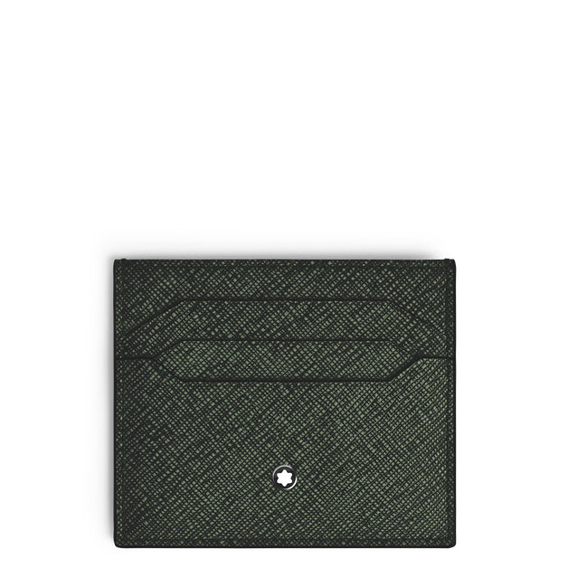 Montblanc 6-pocket card holder in khaki tweed