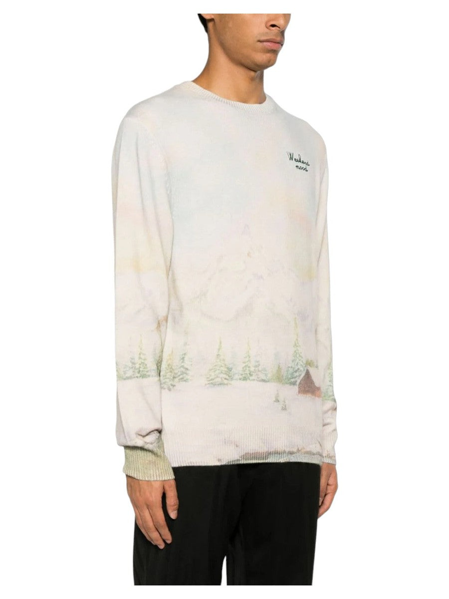 Maglione con motivo Heron Woodland-Mc2 Saint Barth-Maglieria-Vittorio Citro Boutique
