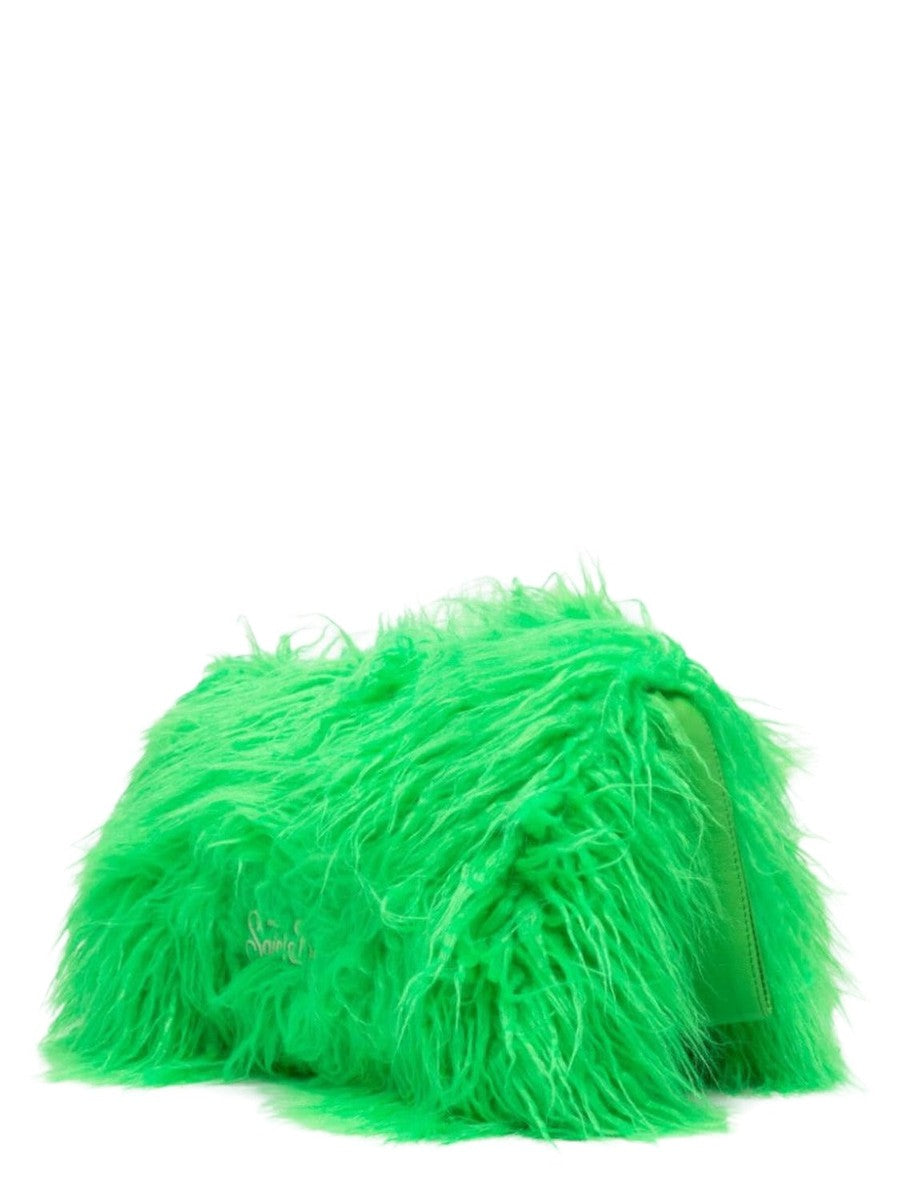 Pochette Mildred in pelo con ricamo Saint Barth-Pochette-Mc2 Saint Barth-Vittorio Citro Boutique