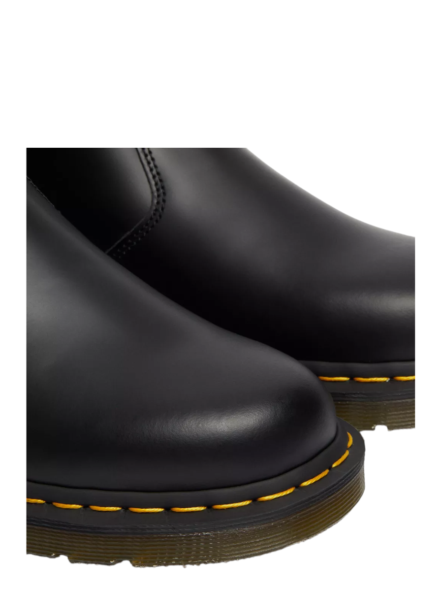 Stivaletti chelsea di pelle 2976 con cuciture gialle smooth-Dr. Martens-Stivali-Vittorio Citro Boutique