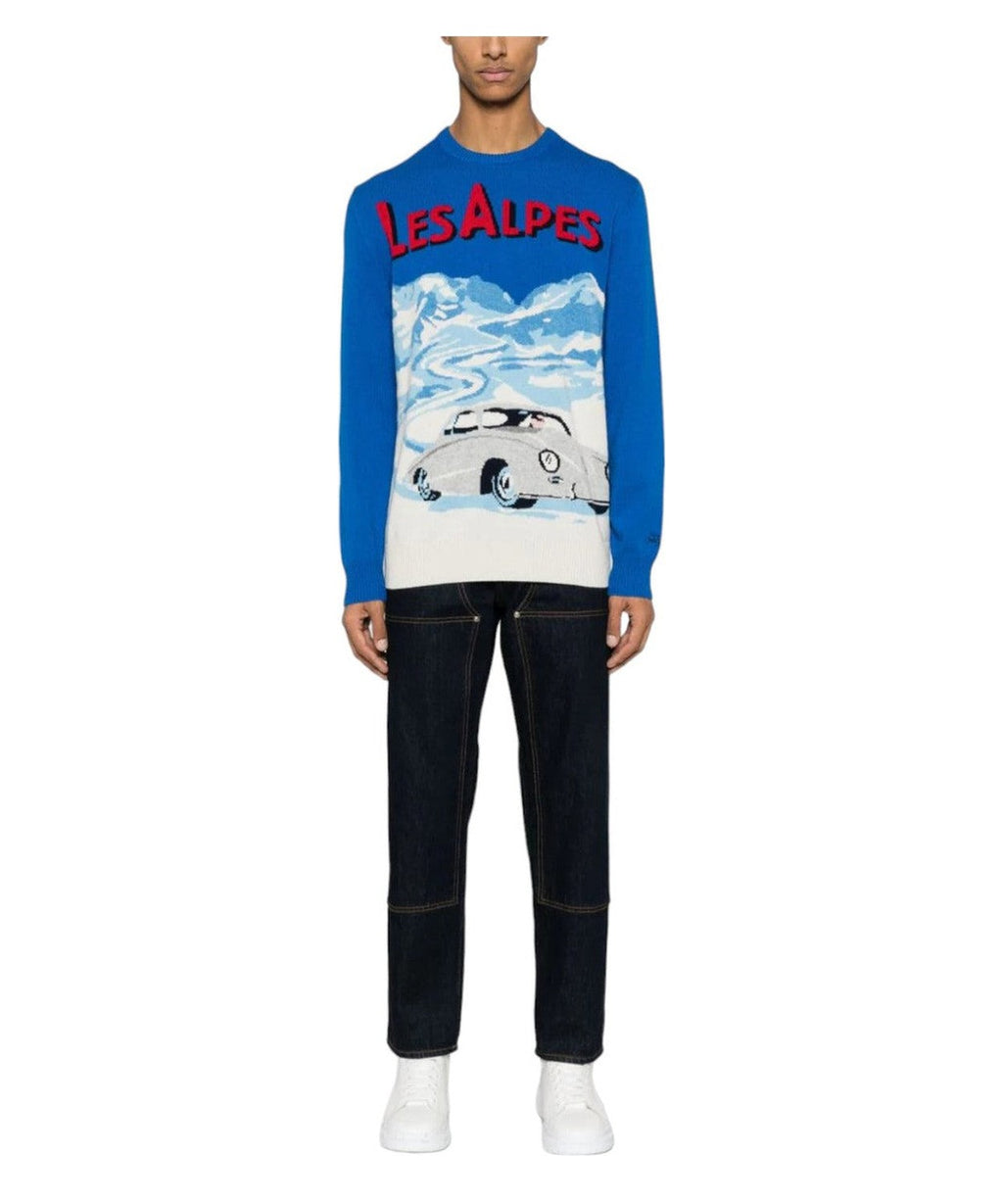 Maglione Les Alpes con intarsio-Mc2 Saint Barth-Maglieria-Vittorio Citro Boutique