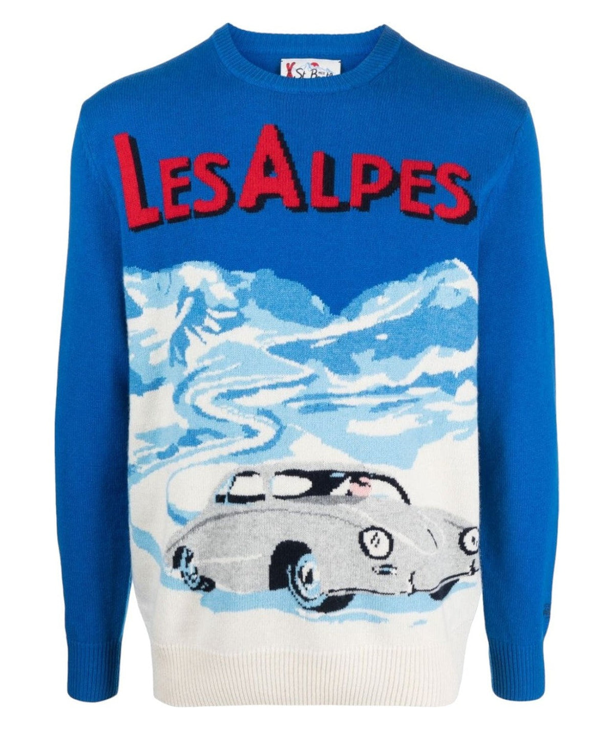 Maglione Les Alpes con intarsio-Mc2 Saint Barth-Maglieria-Vittorio Citro Boutique