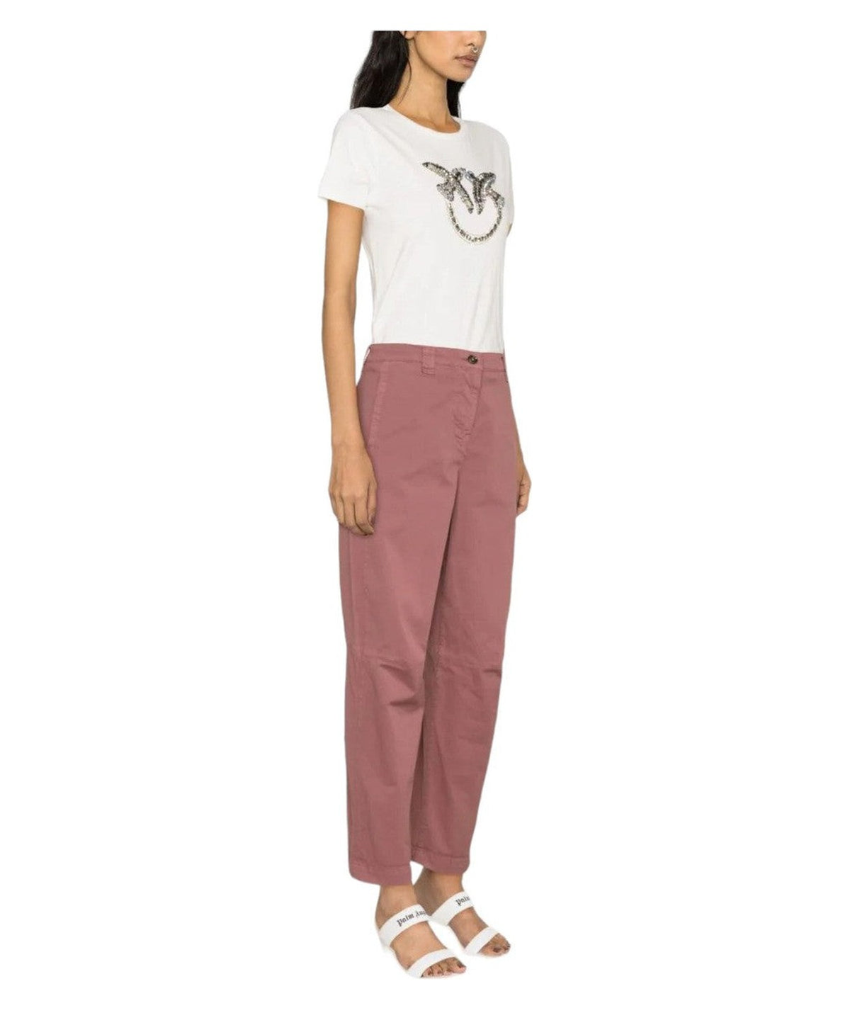 Pantaloni Polissena Carrot-Fit in Tessuto Cavallery-Pinko-Pantaloni-Vittorio Citro Boutique