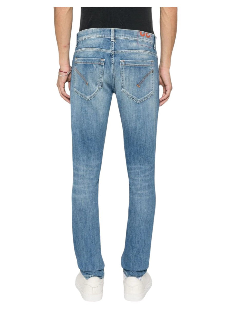 Jeans George Effetto Vissuto in Cotone Elasticizzato-Dondup-Jeans-Vittorio Citro Boutique