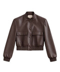 Giacca Donna Twinset Harrington in Similpelle