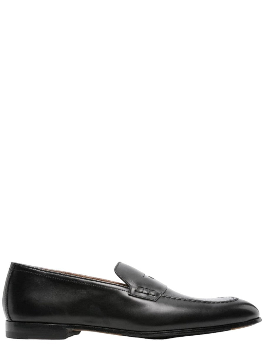 Mocassino Penny in Pelle Nera-Doucal'S-Mocassini-Vittorio Citro Boutique