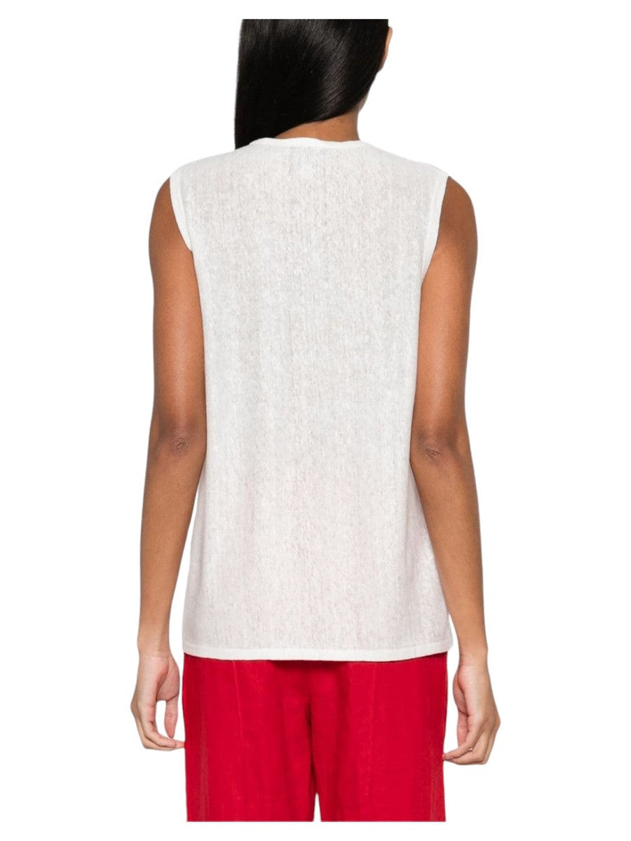 Top in lino senza maniche-Pinko-Top-Vittorio Citro Boutique