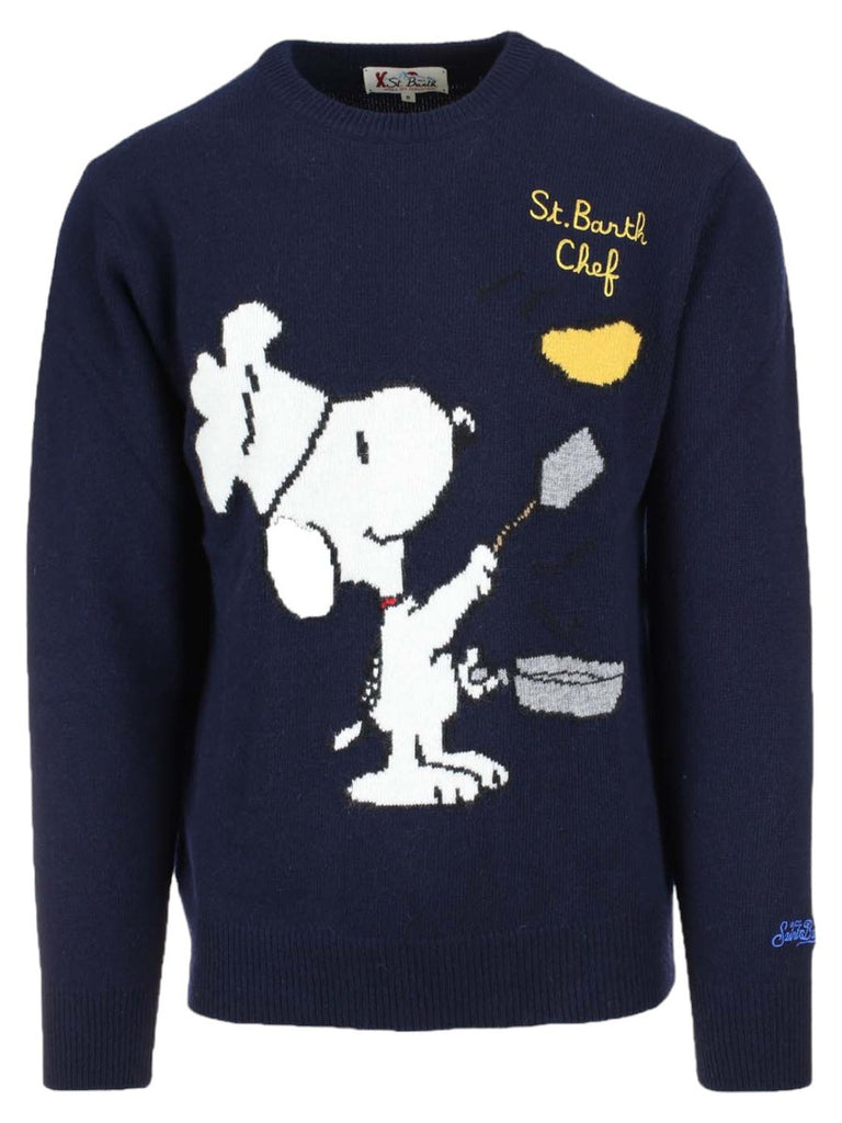 Maglia girocollo Snoopy chef-Mc2 Saint Barth-Maglieria-Vittorio Citro Boutique