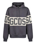 Felpa GCDS con Cappuccio e Band Logo a Contrasto