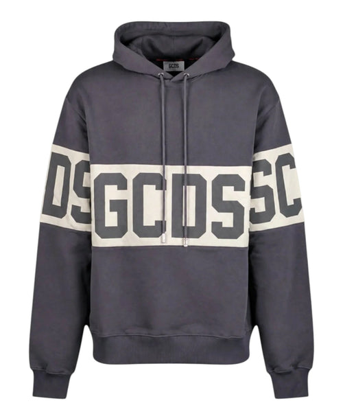 Felpa GCDS con Cappuccio e Band Logo a Contrasto