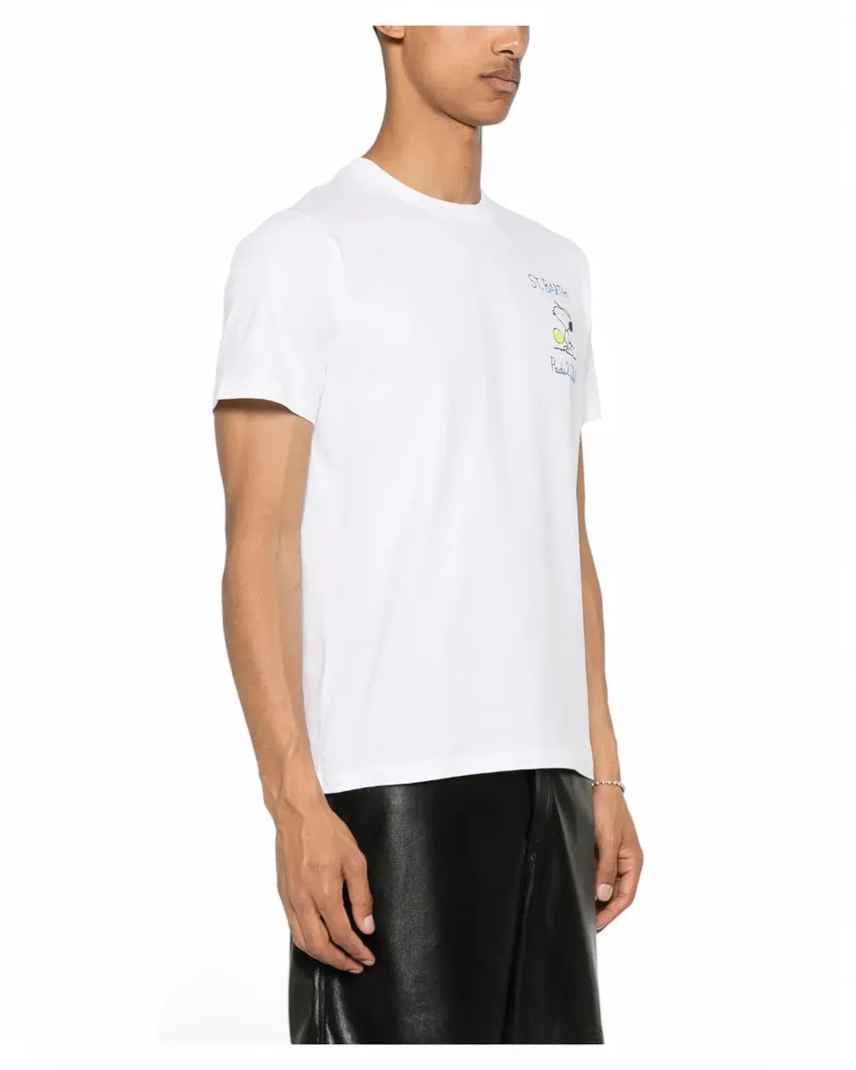 T-shirt Snoopy Padel x Peanuts™ Bianca-Mc2 Saint Barth-T-shirt-Vittorio Citro Boutique