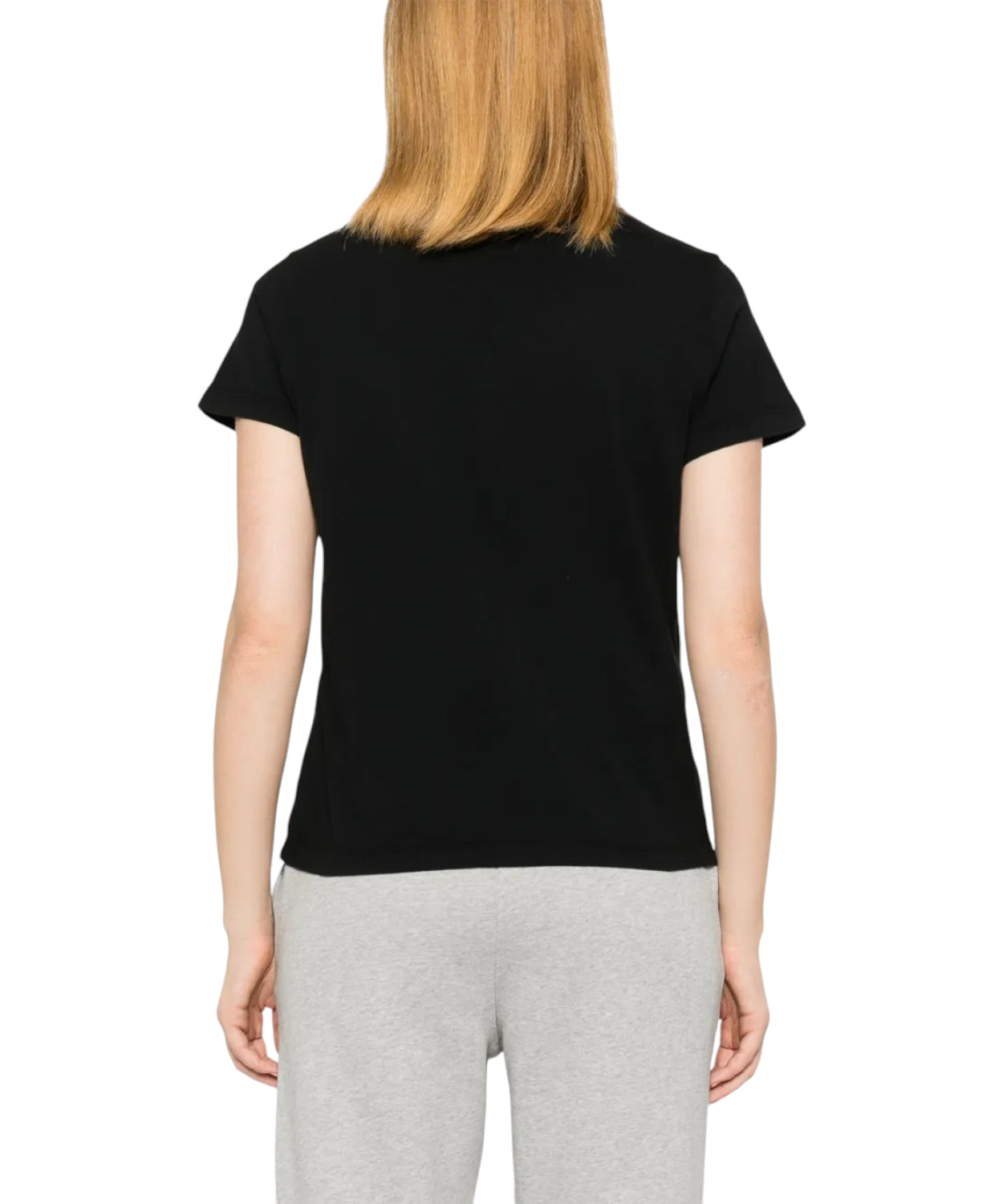 T-Shirt PINKO Basico in Cotone con Logo Mini Vernice