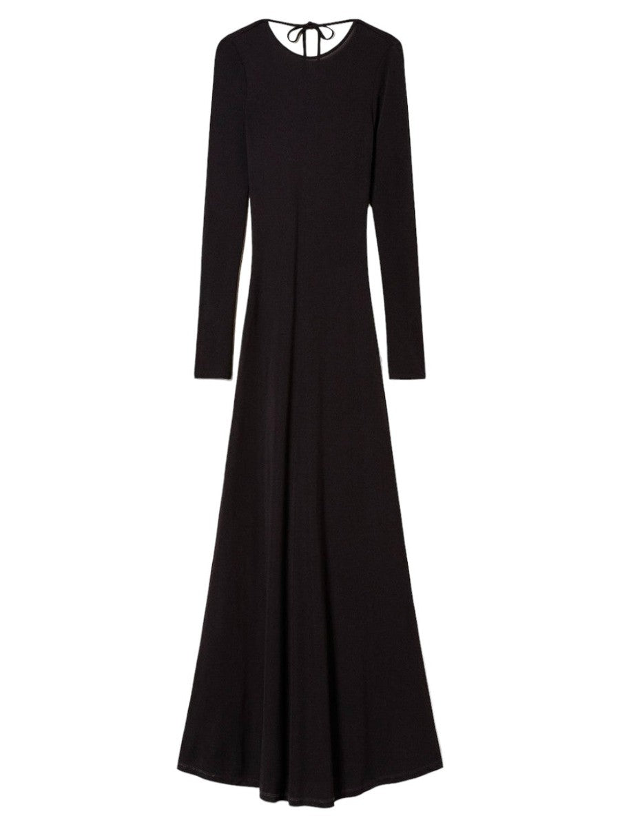 Abito lungo fitted con nodo-Twinset-Abiti-Vittorio Citro Boutique