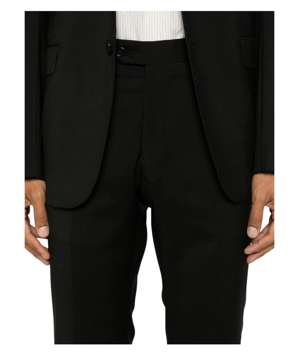 Abito Emporio Armani in Lana Vergine Nero Carbone-Emporio Armani-Abiti-Vittorio Citro Boutique