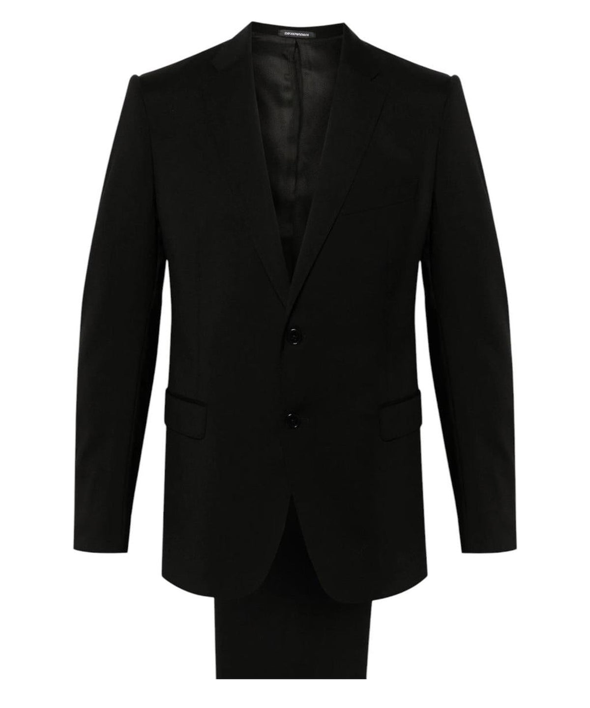 Abito Emporio Armani in Lana Vergine Nero Carbone-Emporio Armani-Abiti-Vittorio Citro Boutique
