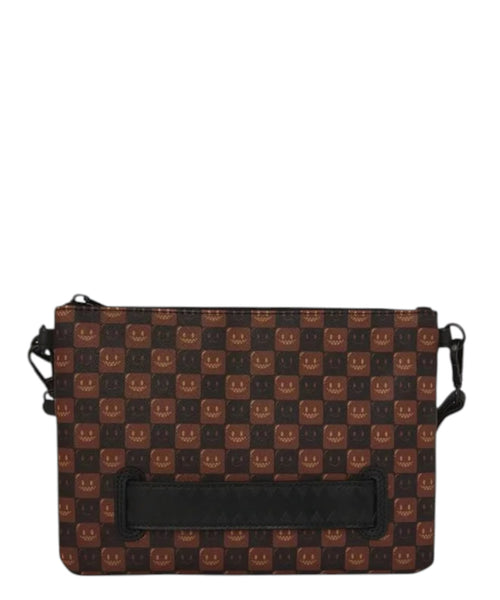 Pochette Sprayground Sharks in Paris marrone check