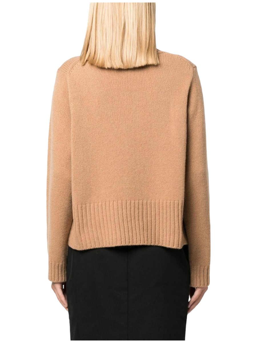 Maglione scollo a V salmone-Pinko-Maglieria-Vittorio Citro Boutique