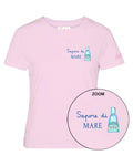 T-shirt Emilie Donna Rosa "Sapore di Mare"-Mc2 Saint Barth-T-shirt-Vittorio Citro Boutique