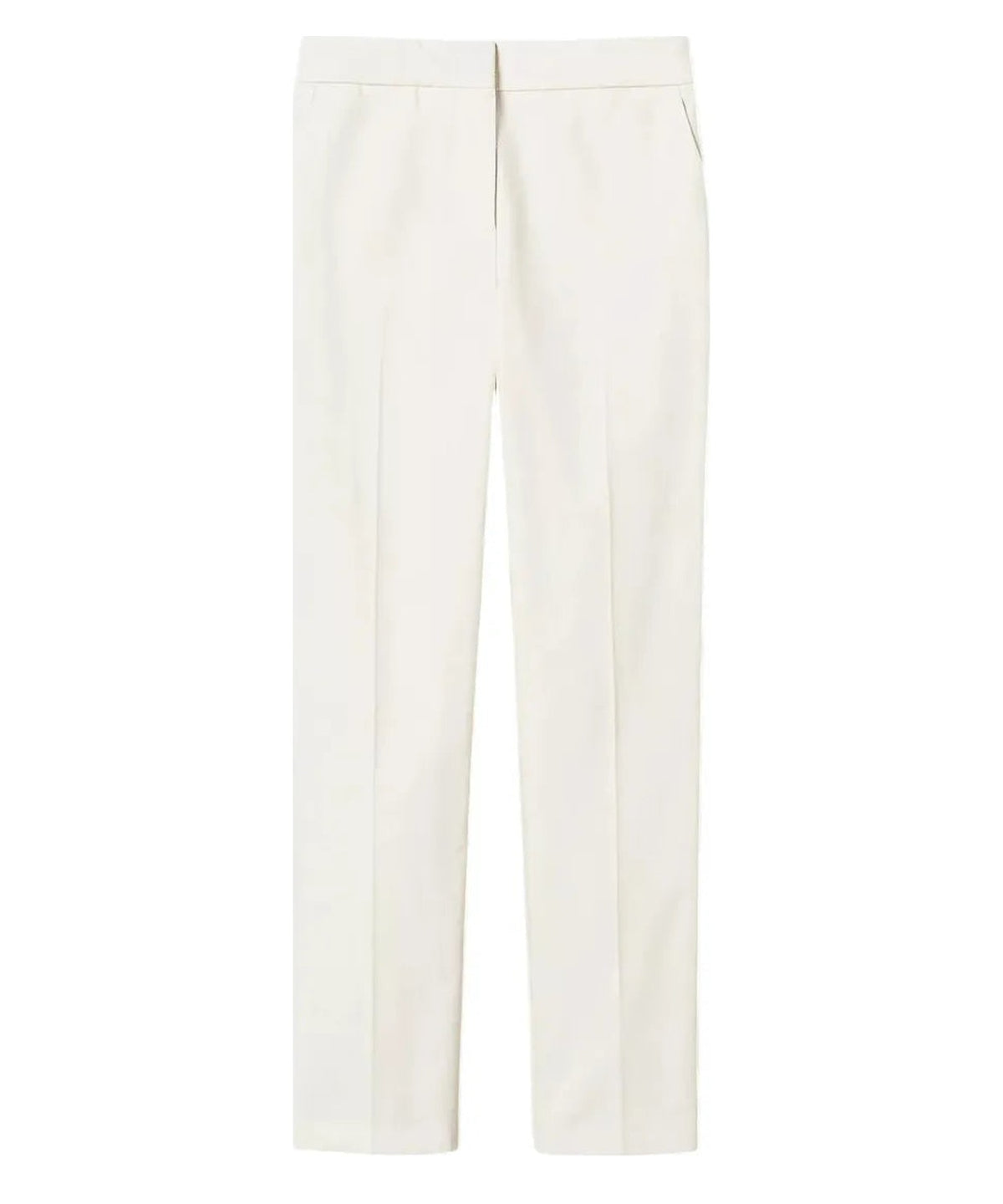 Pantaloni dritti in gabardine misto cotone-Twinset-Pantaloni-Vittorio Citro Boutique