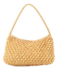 Borsa Pelle Intrecciata Oro Basil Cactus Gold Foil