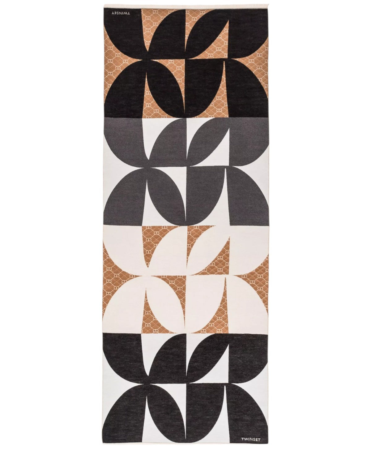 Stola in Panno Jacquard Oval T-Twinset-Sciarpe & stole-Vittorio Citro Boutique