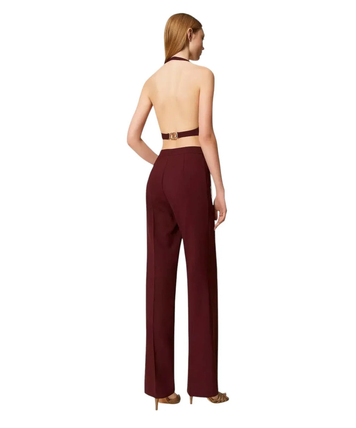 Pantaloni Palazzo con Cintura-Twinset-Pantaloni-Vittorio Citro Boutique