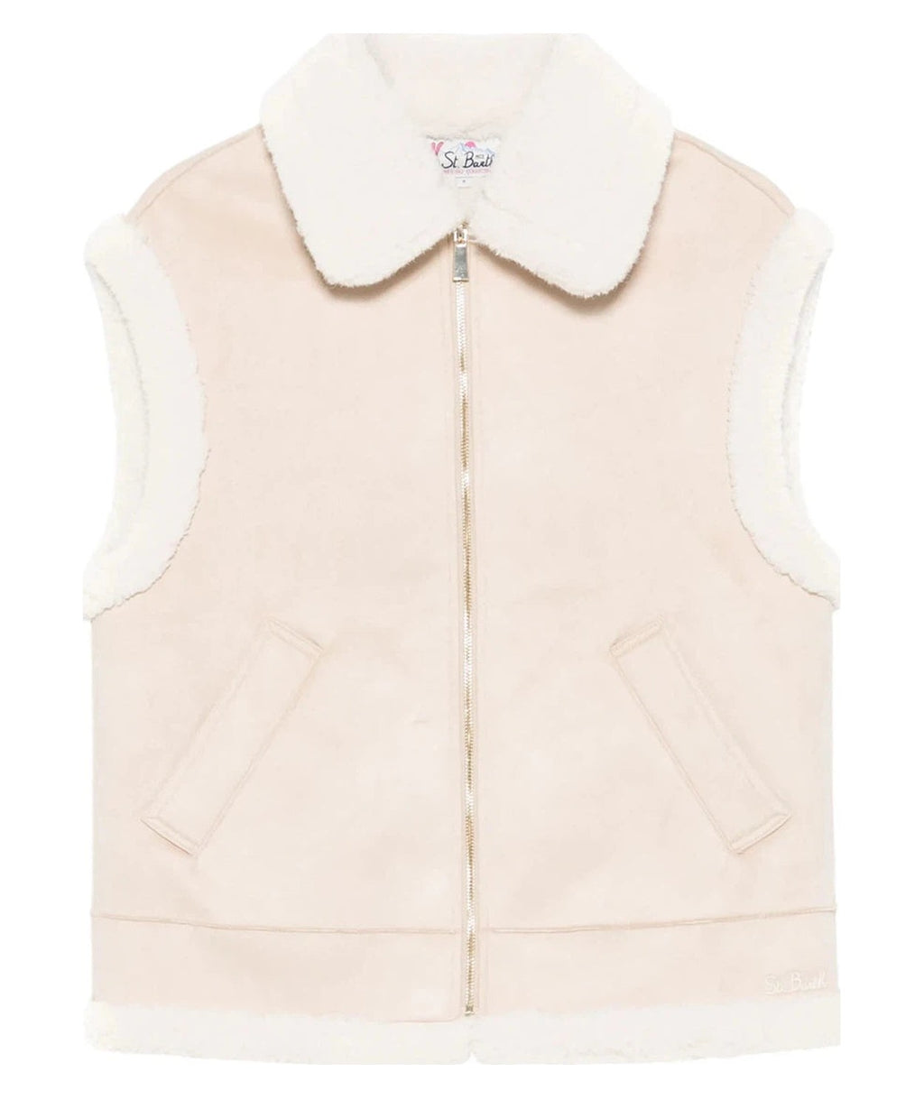 Gilet Hesketh in Pelle Scamosciata Cruelty-Free-Mc2 Saint Barth-Pellicce e shearling-Vittorio Citro Boutique
