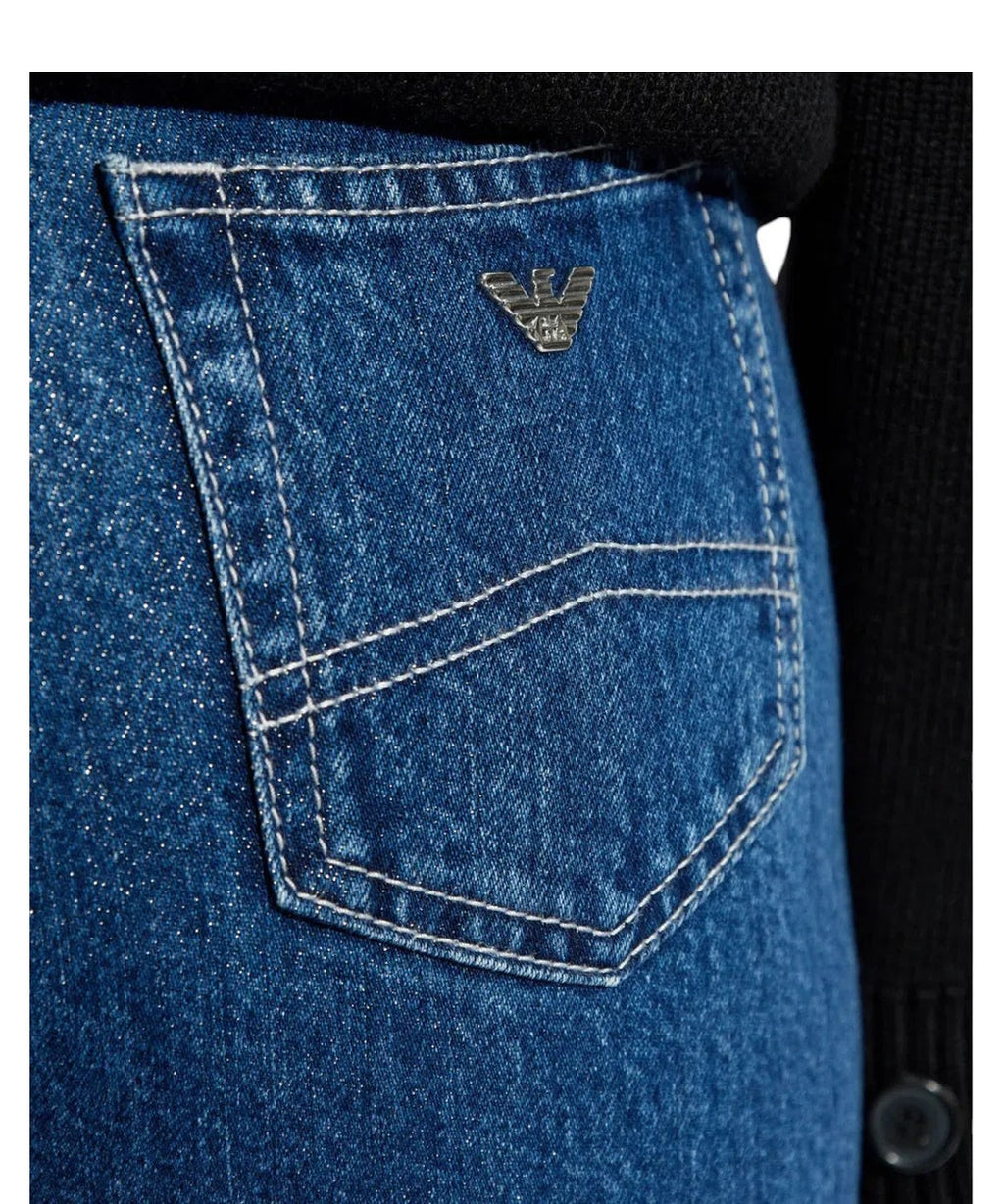 Jeans Crop Emporio Armani Blu-Emporio Armani-Jeans-Vittorio Citro Boutique