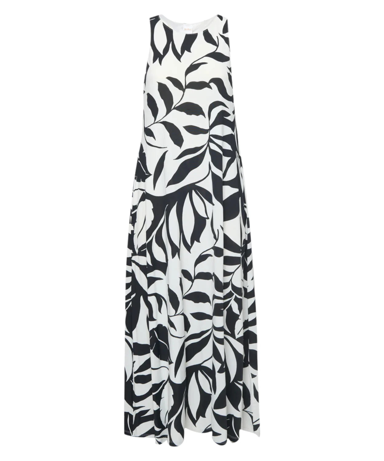 Max Mara midi-jurk met monogramprint