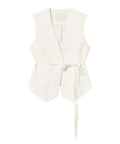 Twinset Embroidered Women's Vest with Belt