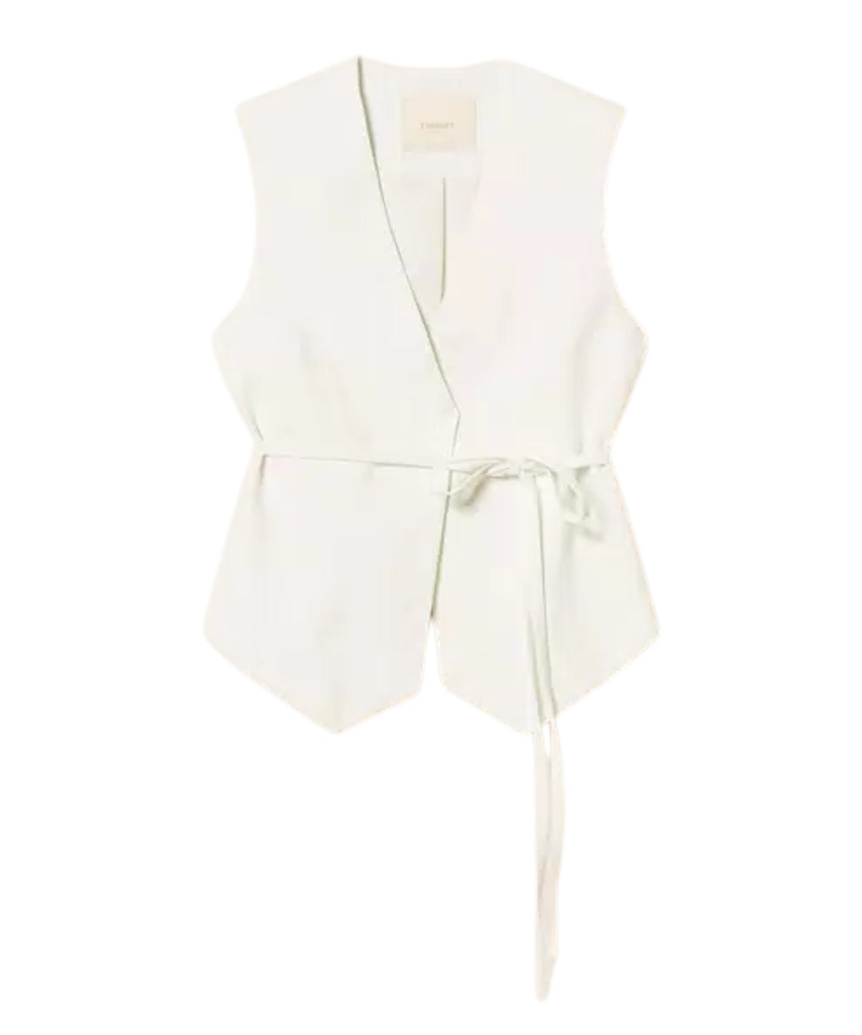 Twinset Embroidered Women's Vest with Belt